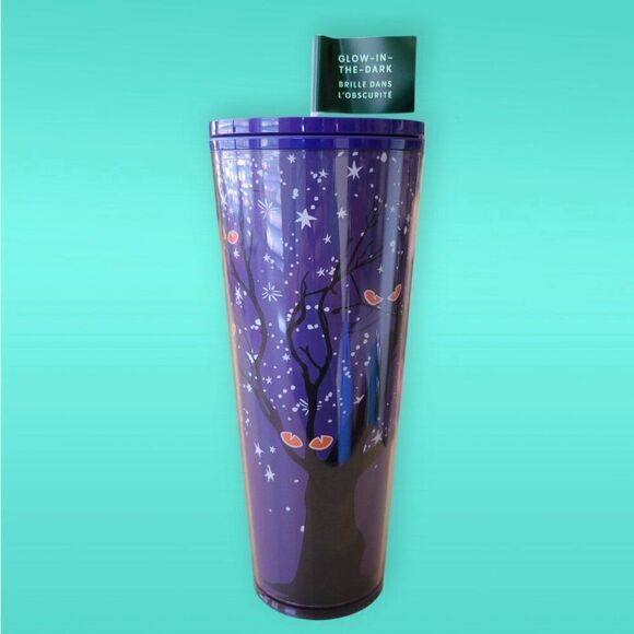 Starbucks 24oz Glow-In-The-Dark Tumbler With Lid & Straw - Picture 2 of 6